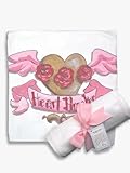 Light of Mine Designs Heart Breaker Girl Receiving/Swaddling Blanket