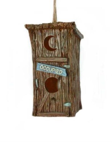 OUTHOUSE lodge BIRDHOUSE bird yard NEW