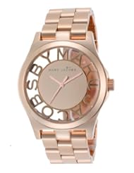 Marc by Marc Jacobs Henry Skeleton Pink Dial Quartz Womens Watch - MBM3207