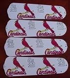 Ceiling Fan Designers 42SET-MLB-STL MLB St. Louis Cardinals Baseball 42 In. Ceiling Fan Blades ONLY