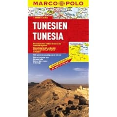 MARCO POLO Kontinentalkarte Tunesien 1:800.000: Mit landschaftlich sch�nen Strecken und Sehensw�rdigkeiten. �bersichtskarte zum Ausklappen, Entfernungstabelle, Ortsregister, 3 Citypl�ne