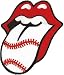 The Rolling Stones Baseball Tongue Embroidered iron on Patch