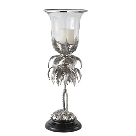 Palm Hurricane Candleholder by The Storage Store