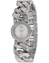 GUESS Womens U11662L1 Shine and Sparkle Chain Bracelet Watch