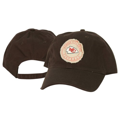 Kansas City Chiefs Tattered Look Adjustable Hat - Brown