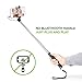 [2015 NEW RELEASE] Selfie Stick Monopod Extendable Pole Wired Button By Trusted Cables - Handheld Self-Portrait Remote Shutter with Adjustable for Apple iPhones & Android Phones No Bluetooth Hassle!