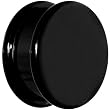 1" Black Acrylic Screw Fit Plug