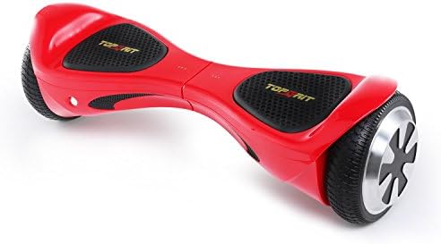 TopGrit Mini Hands-Free 6.5 Inches Dual-Wheel Self Balancing Scooter Features Latest Security Technology And Top Capability, Red