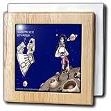 Londons Times Funny Music Cartoons - Michael Jackson Collectible, Real Moonwalk - Tile Napkin Holders