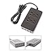 ETvalley USB Smart Charger Power Strip With 2 AC Plugs and 4 USB Charger Ports for Smartphones And Tablets(Black)
