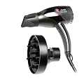 Palson - Secador Pelo Compacto Premiere, 30096, 2200W, Prof. Ac, Difusor, Ceramico, Ionico, Tourmalina, Aire Frio. Negro.