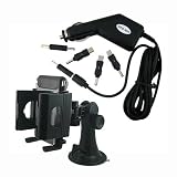 Skque DC Car power adapter And Car Mount Holder for Mio Moov 200 Mio Moov 210 Mio Moov 300 Mio Moov 310 Mio Digiwalker C520 Mio Digiwalker C320 Mio Digiwalker C230 Mio Digiwalker C220