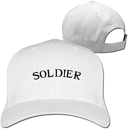 Design Peaked Baseball Hat Army Order Soldier White