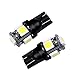 LLCJ 2 x Super Bright W5W 194 168 2825 T10 Wedge 5-SMD 5050 Replacement and Reverse T10 White Bulbs,For Signal Lights, Trunk Lights, Dashboard Lights, Parking Lights