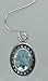 Faceted Blue Topaz Sterling Silver Hook Earrings title=