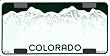 BP-048 Colorado State Background Blanks Flat- Bicycle License Plates Blanks for Customizing