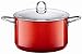 Silit 7-Quart High Casserole with Lid, Energy Red