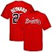 Majestic Atlanta Braves #22 Jason Heyward Red Player T-shirt