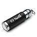 ThorFire LED Keychain Flashlight Mini Pocket EDC Light Torch Tail Click Switch Zoom Adjustable Focus Battery Included, Black KL01