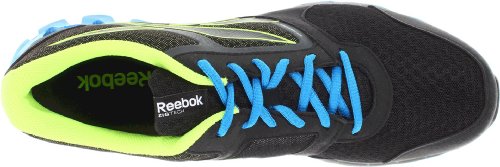 Reebok Men's Zig Kick Alpha Running Shoe,Black/Gravel/Neon Yellow/Risk Blue,11 M US Review