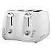 Russell Hobbs 13899 4-Slice Compact Toaster in White and Chrome