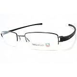 TAG HEUER 7205 Eyeglasses TagHeuer Track 011 Black Optical Frame