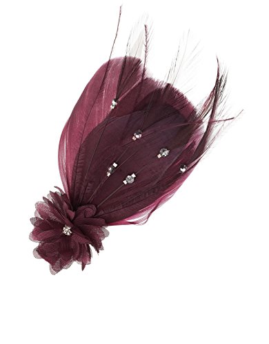 Accessorize Womens Amelia Feather Clip Fascinator