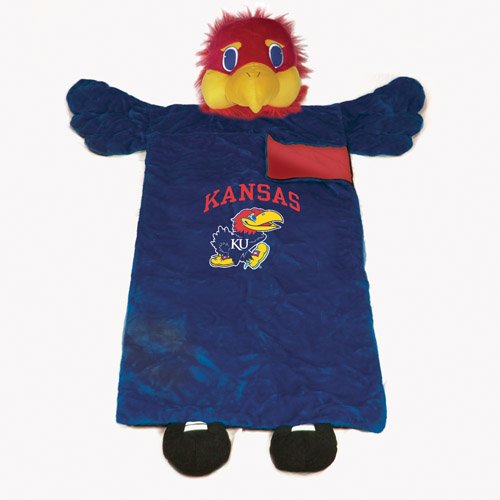 6' Children's NCAA Kansas Jayhawks Cozy Sleeping Bag