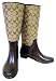 COACH PAMMIE SIGNATURE KHAKI RAIN SNOW BOOTS 6 NEW