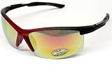 Xloop Sports Wrap Sunglasses Cycling Mens Womens Red/black Mirrored X427