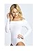 Fast Fashion Womens Plus Size Long Sleeves Off Shoulder Plain Viscose Jersey Bodysuit