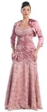 Mother of the Bride Formal Evening Dress #7025 (14, Dusty Rose) Mother of the Bride Formal Evening Dress #7025 (14, Dusty Rose)