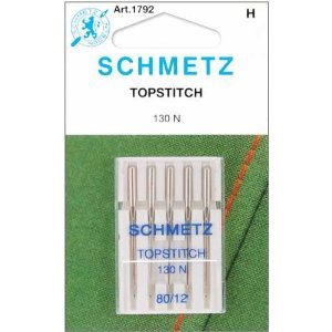 Euro Notions Topstitch Machine Needle (Size 12/80) – 5 per package