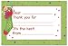 Kid's Stockings Fill In The Blank Thank You Note Card