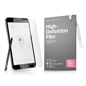 elago High Definition Film Set for Galaxy Note + Microfiber Cleaner