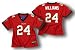 Tampa Bay Buccaneers Carnell Cadillac Williams #24 NFL Womens Authentic Sewn Jersey, ...