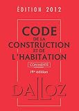 Acheter le livre Code de la construction et de lhabitation 2012