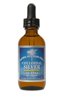 Natural Path Silver Wings Colloidal Silver Mineral Supplement, 50 Ppm, 2 Fluid Ounce