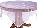 Pack of 4 Purple Embroidered Butterfly Sheer Organza Tablecloths 54" Square