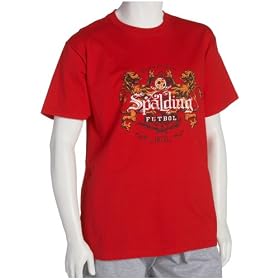 Spalding Men's Dueling Lion Soccer Graphic Athletic Tee Shirt