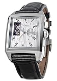 Zenith Grande Port Royal OpenEl Primero Mens' Automatic Chronograph Watch Stainless Steel Silver Dial on Black Leather Strap 03.0540.4021/01.C503