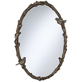  Uttermost Paza Love Birds II Oval 34 inch High Wall Mirror
