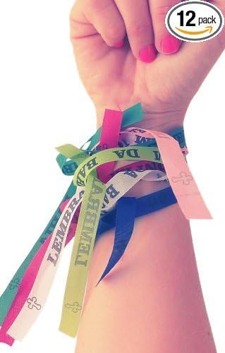 Bahia Bands with descriptive tags - Brazilian Wish Bracelets 'Wish Pack' of 12 Colors