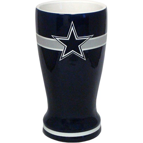 Dallas Cowboys 16 oz Relief Logo Ceramic Pilsner Glass