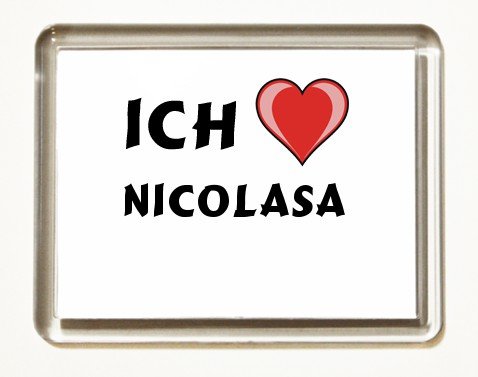 Cover image : Ich liebe Nicolasa Kühlschrankmagnet