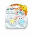 Philips AVENT 0-6 Months Contemporary Freeflow Soothers(2-Pack)
