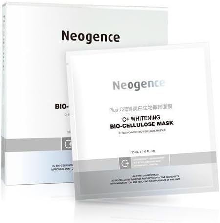 Neogence Plus C C+ Whitening Bio-Cellulose Mask 5pcs - worldwide shipping