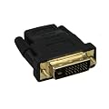 mumbi HDMI auf DVI Adapter - vergoldet + zertifiziert - DVI-D Stecker (24+1) auf HDMI Buchse (19pol) Adapter / Full HD 1080p