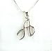 Sterling Silver Initial Charm Necklace, Letter A