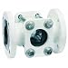 Dwyer MIDWEST Series SFI-360FSS Sight Flow Indicator, Double Window, 316 Stainless Steel Body, 316SS Flapper